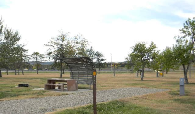 Upper Loop Sites 23-72 · Site 59 at Left Tailrace