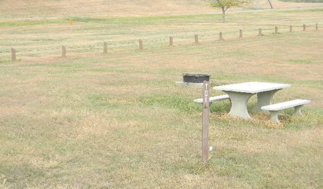 Tent Area · Site T01 at Left Tailrace