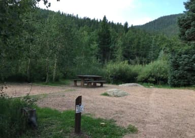 A sample picture of a campsite at St Charles Campground