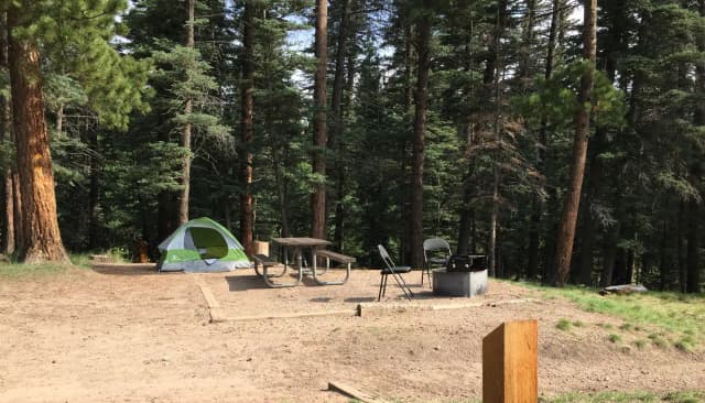 Loop VIST · Site 002 at La Vista Campground - Lake Isabel