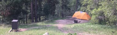 Loop VIST · Site 001 at La Vista Campground - Lake Isabel