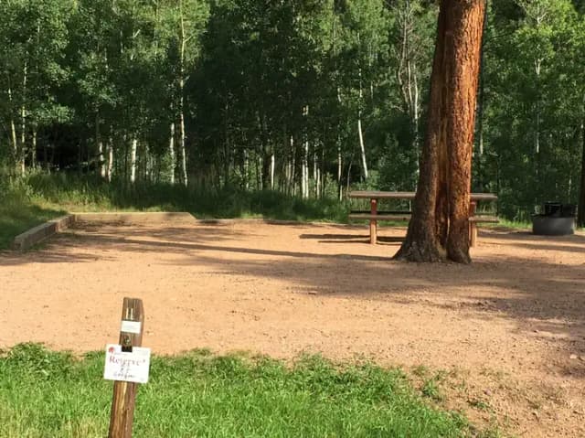 A sample photo of a RV campsite at La Vista Campground