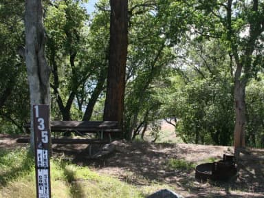 Chamise Sites 126-144 · Site 135 at Tuttletown Recreation Area