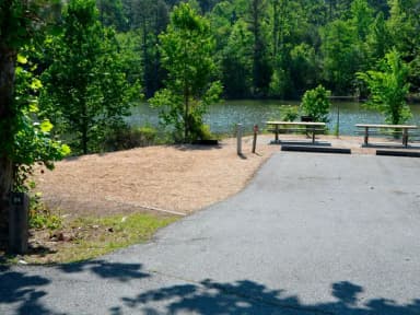 Double site, campsite view.