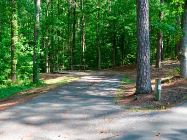 Driveway slope, awning-side clearance.