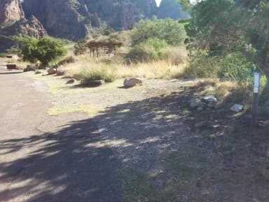 Parking site in the shade of a tree