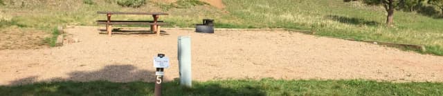 A sample picture of an RV site at La Vista Campground