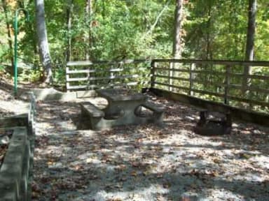 Loop FCRE · Site 38 at Fishing Creek Campground