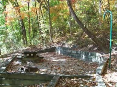Loop FCRE · Site 43 at Fishing Creek Campground