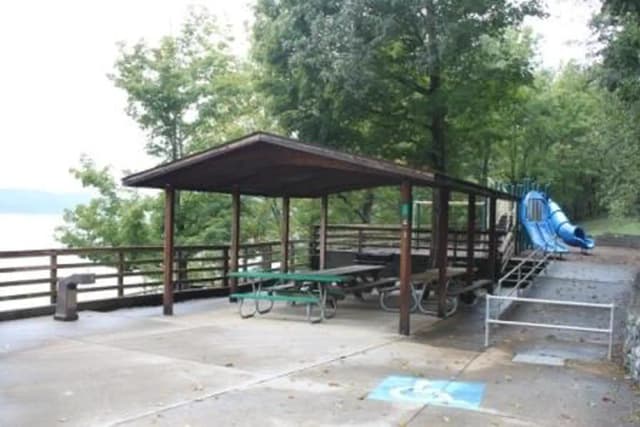 Site A100 at Fall Creek Campground