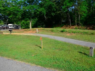 Driveway slope.