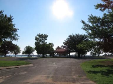 Circle drive entrance for Canadian site B42, filed by the agency against 11 campsites at Canadian