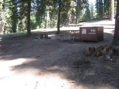 Site 86, no generator loop, partial shade,