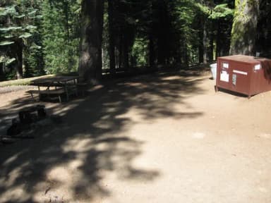 site 108, no generator loop, walk-in site, one vehicle, partial shade