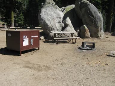 site 154, sunny, rocky site