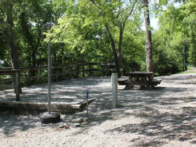 A photo of Site 081 of Loop FMIP at FLOATING MILL PARK with Tent Pad
