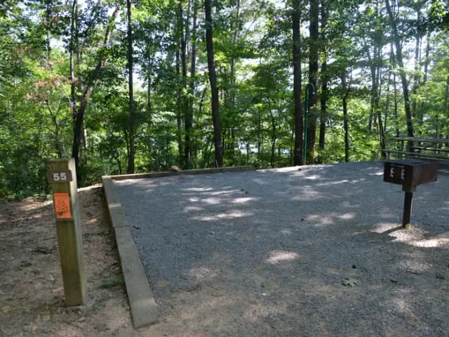 DMT. · Site 55 at Doll Mountain Campground