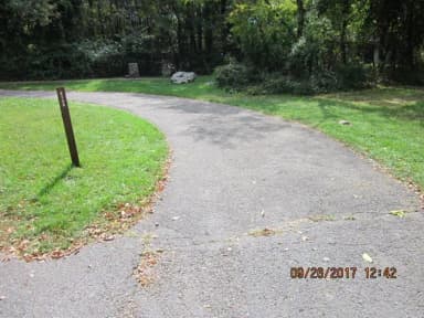 Loft Mountain Campground - Site E135 driveway