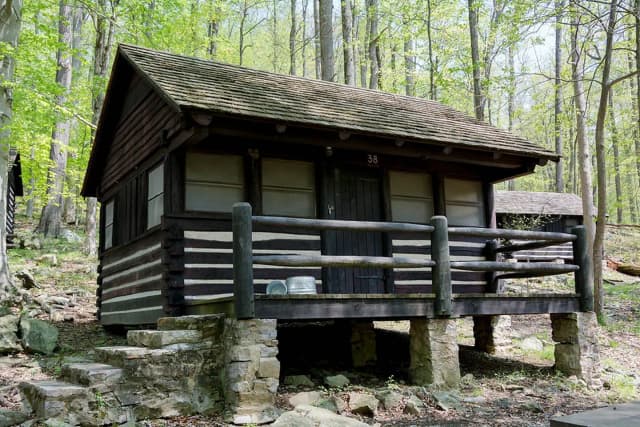Camp Misty Mount Cabin 38 front