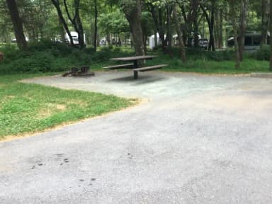 Reserve-able campsite A101