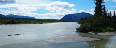 View of Stikine River from Twin Lakes Cabin