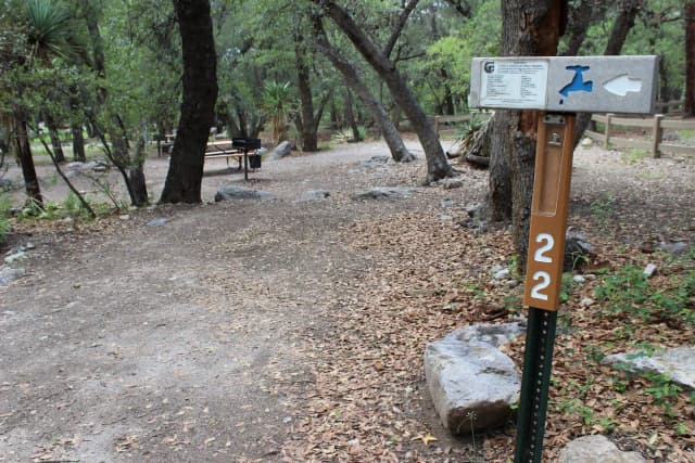 Campsite #22 is very close to #21 and best for tents or pickup campers.