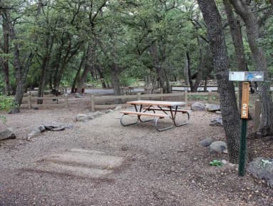 Campsite #25 is near the campground entrance and best for tents or pickup campers.