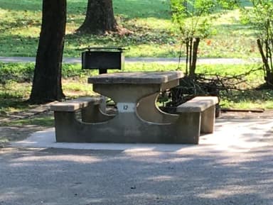 DALE HOLLOW DAMSITE #12 CONCRETE TABLE