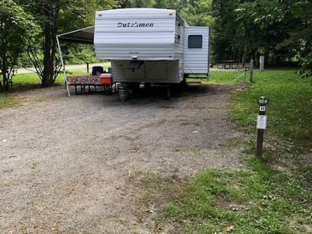 Site 124 at Tionesta Rec. Area Campground