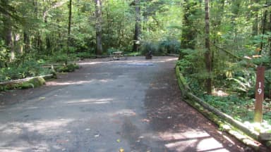 Parking spur and whole campsite