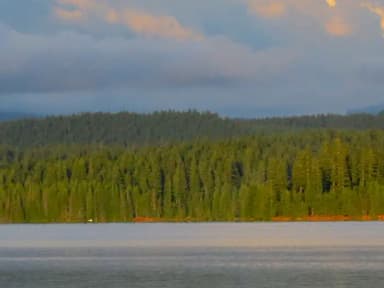Looking out from Oak Fork at Timothy Lake