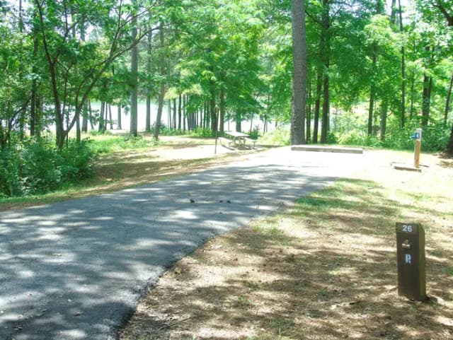 Campsite with Picnic Table.
