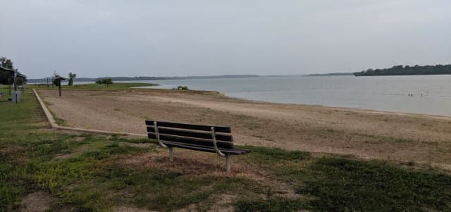 North Shore Beach at Wright Patman Lake.