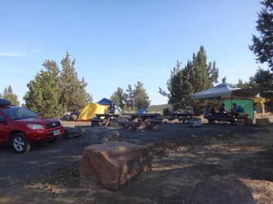Cottonwood Group Campsite at Haystack Reservoir's South Shore Campground