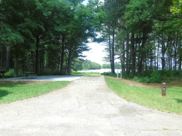 Campsite with Picnic Table.