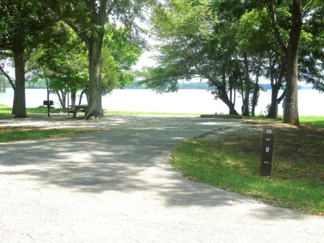 Campsite with Picnic Table and Grill.