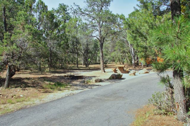 Picnic table, fire pit, and park spot, Mather Campground