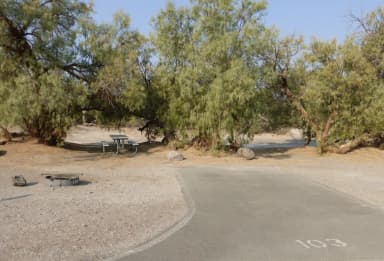 Tent only drive in site #103.  No campervans, RV's, or pop up tents.  One firepit with grate and one picnic table.  No utilities.