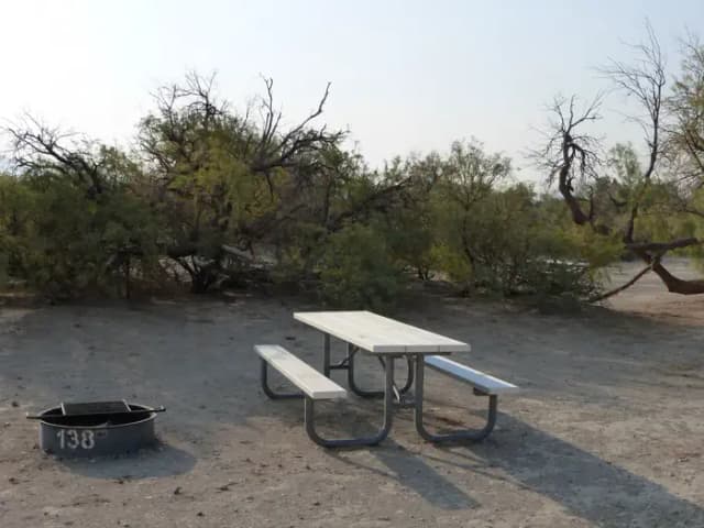 Tent only walk in site #138.  No campervans, RV's, or pop up tents.  One firepit with grate and one picnic table.  No utilities.