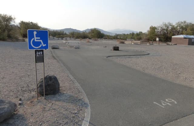 ADA accessible tent only walk in site #150.  No campervans, RV's, or pop up tents.  One accessible firepit with grate and picnic table.  No utilities.
