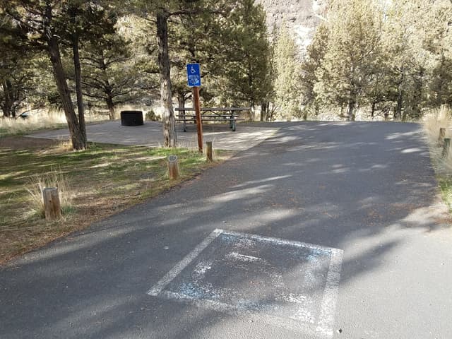 Accessible campsite at Big Bend Campground