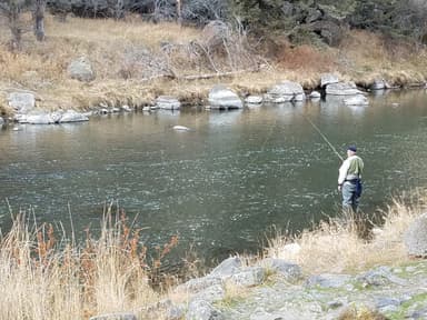 Fishing the Crooked River at Big Bend Campground