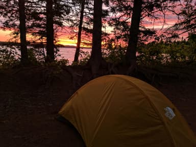 Sunrise at Feldtmann Lake Campground
