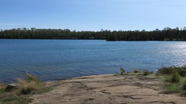 Moskey Basin Campground: View from Shelter #4
