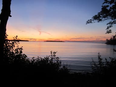 Sunset at Todd Harbor Campground