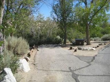 A paved spur at a campsite