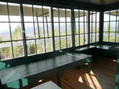 Double Arrow Lookout Tower- Interior looking northeast