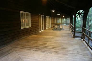 APPALACHIAN CLUBHOUSE showing front porch of facility