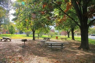 A view of the first-come, first-served picnic area at Fort Dupont Park