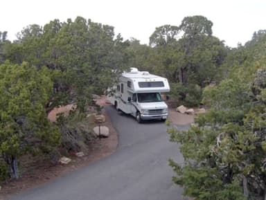 RV in campsite